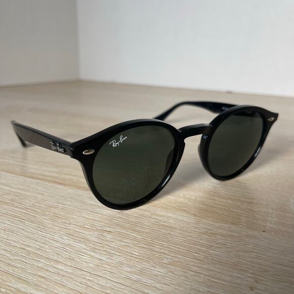 Ray-Ban RB2180 601/71 Sunglasses Round Black READ FRAMES ONLY 49-21 Italy - Picture 1 of 11